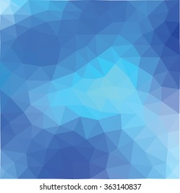 Blue Light Polygonal Mosaic Background, Business Design Templates