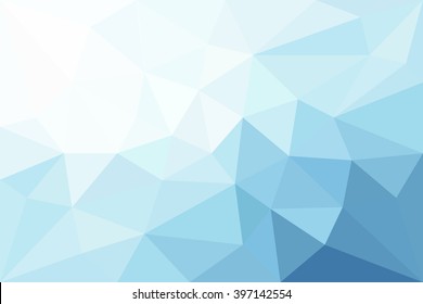 Blue Light Polygonal Mosaic Background for Business Design Template