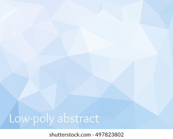 Blue Light Polygonal Mosaic Background, Vector illustration, Business Design Templates