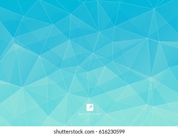 Blue Light Polygonal Mosaic Background, Vector illustration, Business Design Templates