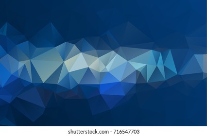 Blue Light Polygonal Mosaic Background, Vector illustration, Business Design wall background with vignette