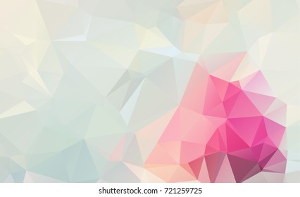 Blue Light Polygonal Mosaic Background, Vector illustration, Business Design wall background with vignette