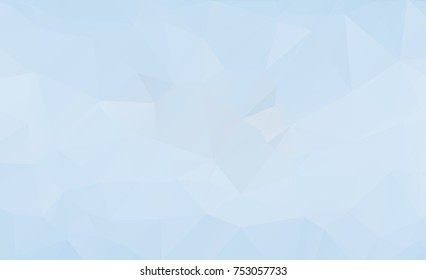 Blue Light Polygonal Mosaic Background, Vector illustration, Business Design wall background with vignette