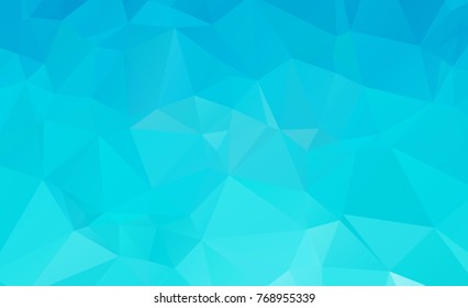Blue Light Polygonal Mosaic Background, Vector illustration, Business Design wall background with vignette