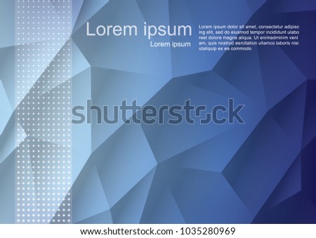Blue Light Polygonal Mosaic Background, Vector illustration, Business Design Templates.