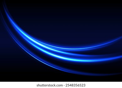 brilho de raio de luz azul, fundo de movimento de velocidade abstrata