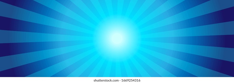 Blue Light Rays Background Vector