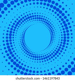 Blue and light blue retro comic background. Vector illustration in the style of pop art.