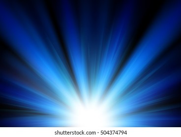 Blue light shining on clipping mask vector illustration