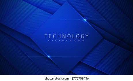 Blue light sparkle line on dark , Technology design concept . abstract background about modernistic tech.
