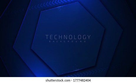 Línea brillante de luz azul sobre la oscuridad , Concepto de diseño tecnológico . fondo abstracto de la tecnología moderna.