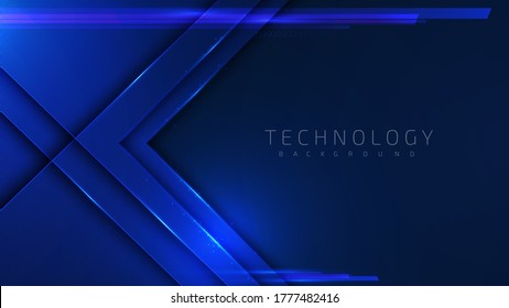 Blue light sparkle line on dark , Technology design concept . abstract background about modernistic tech.
