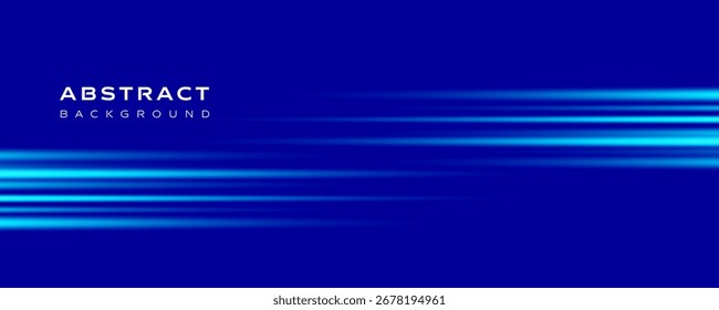 Vector de fondo abstracto de raya de luz azul con efecto de movimiento brillante y gradiente suave. Fondo de pantalla de línea de velocidad futurista moderno, perfecto para la tecnología, el Diseño gráfico digital y creativo.