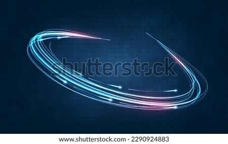 Blue light streak, fiber optic, speed line, futuristic background for 5g or 6g technology wireless data transmission, high-speed internet in abstract. internet network concept. vector design.