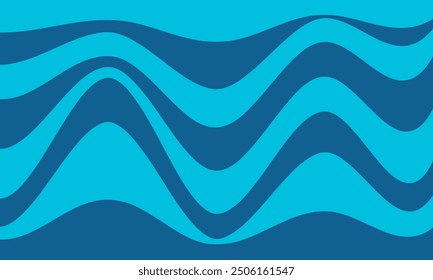 Fondo abstracto de las curvas de onda de las líneas de la luz azul