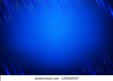 Blue light and stripes moving fast over blue background - Vector