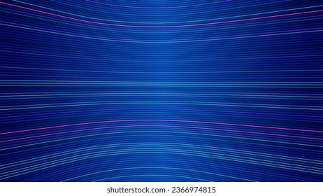 Blue Light Stripes Moving Fast Background. Vector Illustration.