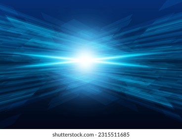 blue light and technology background