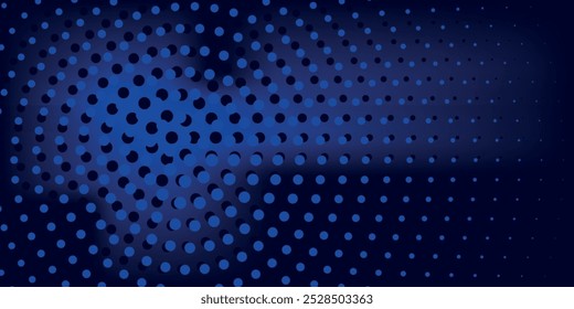 Trilha de luz azul, Efeito de desfoque de movimento de exposição longa, Ilustração de vetor, pontos modernos.