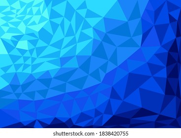 Vector de luz azul, fondo geométrico abstracto moderno, fondo nuevo. Fondo geométrico en estilo Origami con gradiente.