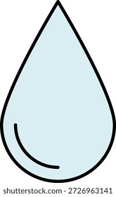 Icono azul y azul claro de la gota de agua