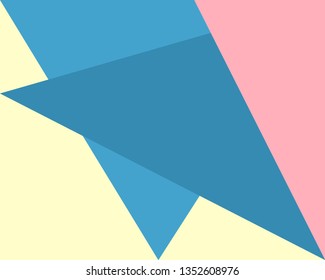 blue, light blue, yellow, pink vector blurred rectangular background. Geometric background with triangle style with a gradient. The template can be used for a new background. Abstract soft colorful
