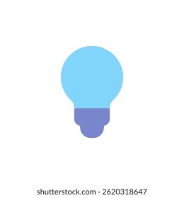 Icono de bombilla azul que simboliza la creatividad y la Inspiración en un contexto digital moderno para estrategias innovadoras de marketing y SEO