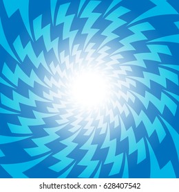 Blue Lightening electric spark discharge vector design for abstract background concept