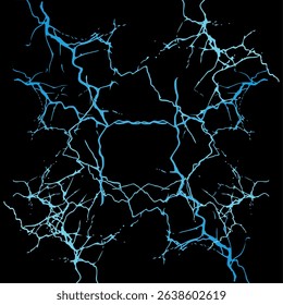 Blue lightning illustration design, suitable for background and design elements