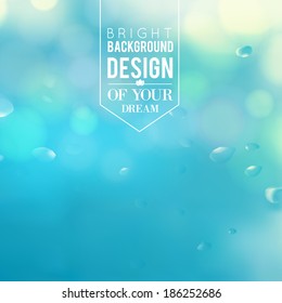 Blue lights background. Vector illustration.