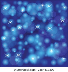 Fondo difuso de las luces azules - Bokeh