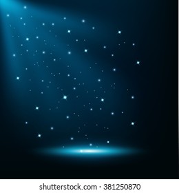Blue lights shining background