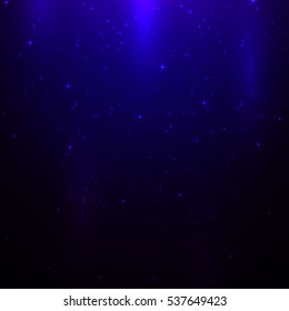 blue lights shining background.