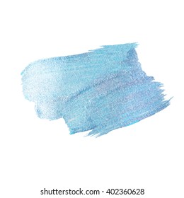 Blue Lilac Silver Foil Glitter Brush Stroke. Stroke Vector Design Illustration. Foil Shiny template. Pearl Gloss Design. 