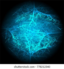 blue line abstract background, capillary, homeland, pedigree, Bloodline