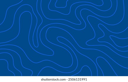 Blue line abstract background, modern art.