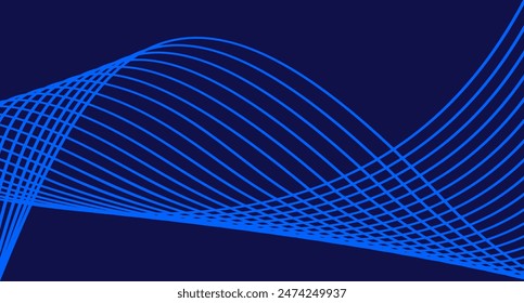 BLUE LINE ABSTRACT BACKGROUND VECTOR ART