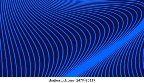 ARTE VECTORIAL DE FONDO ABSTRACTAS DE LÍNEA AZUL