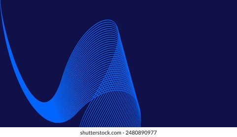 BLUE LINE ABSTRACT BACKGROUND VECTOR ART