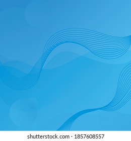 Blue Line Art Backgourd Vector