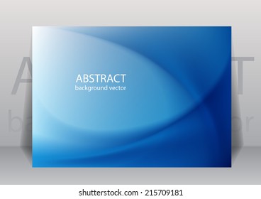 Blue line background. Vector illustration.