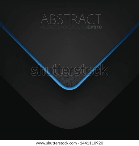 Blue line black vector background 