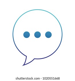 blue line chat bubble text message communication