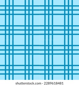 Blue line checked seamless pattern