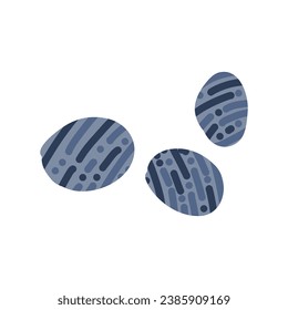 blue line circles isolated on white