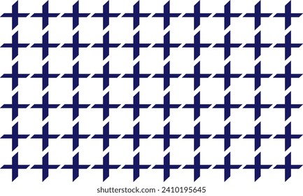 Línea azul cruzada al patrón de repetición de la valla de cuadrícula, imagen completa, diseño para impresión de tejido