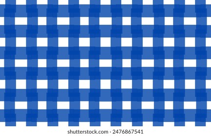 Blue line crossed into grid repeat pattern, replete image, design for fabric printing