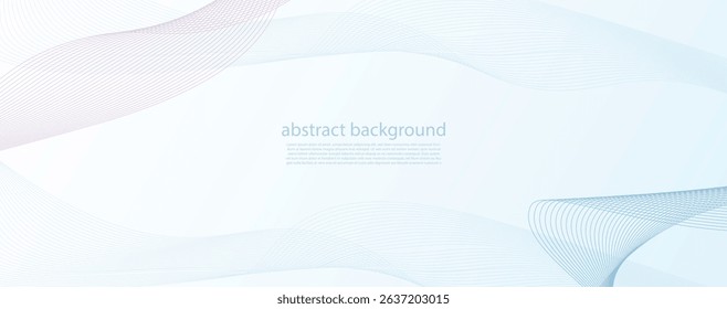 Blue line curve technology abstract technology innovation concept vector background and glowing light 