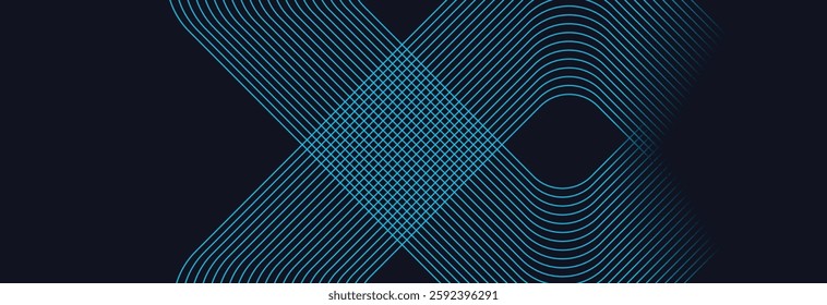 Blue line curvy background. Blue wave Background illustration. Blue Backgrounds vector