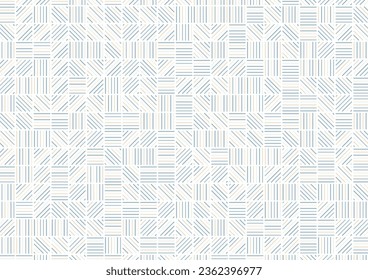 Blue line fabric soft pattern minimal serrated decoration wallpaper background.  vector illustration.